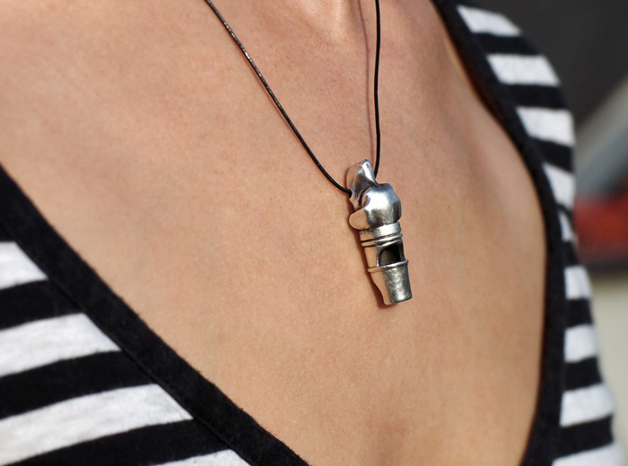 Silver Dog Whistle