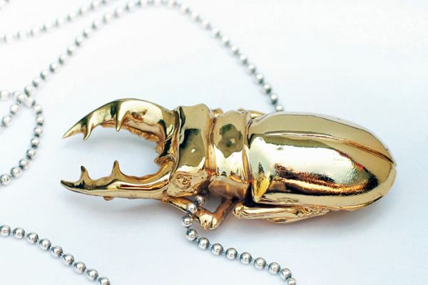Gold Plated Stag Beetle